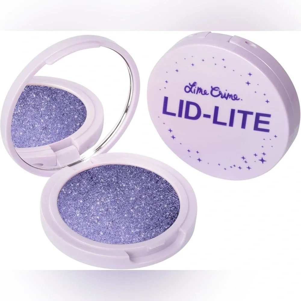 Lime Crime LID-LITE Single Shimmer Eyeshadow Majestic Indigo Blue Glitter NIB
